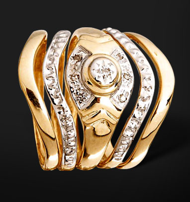 7 piece wedding rings